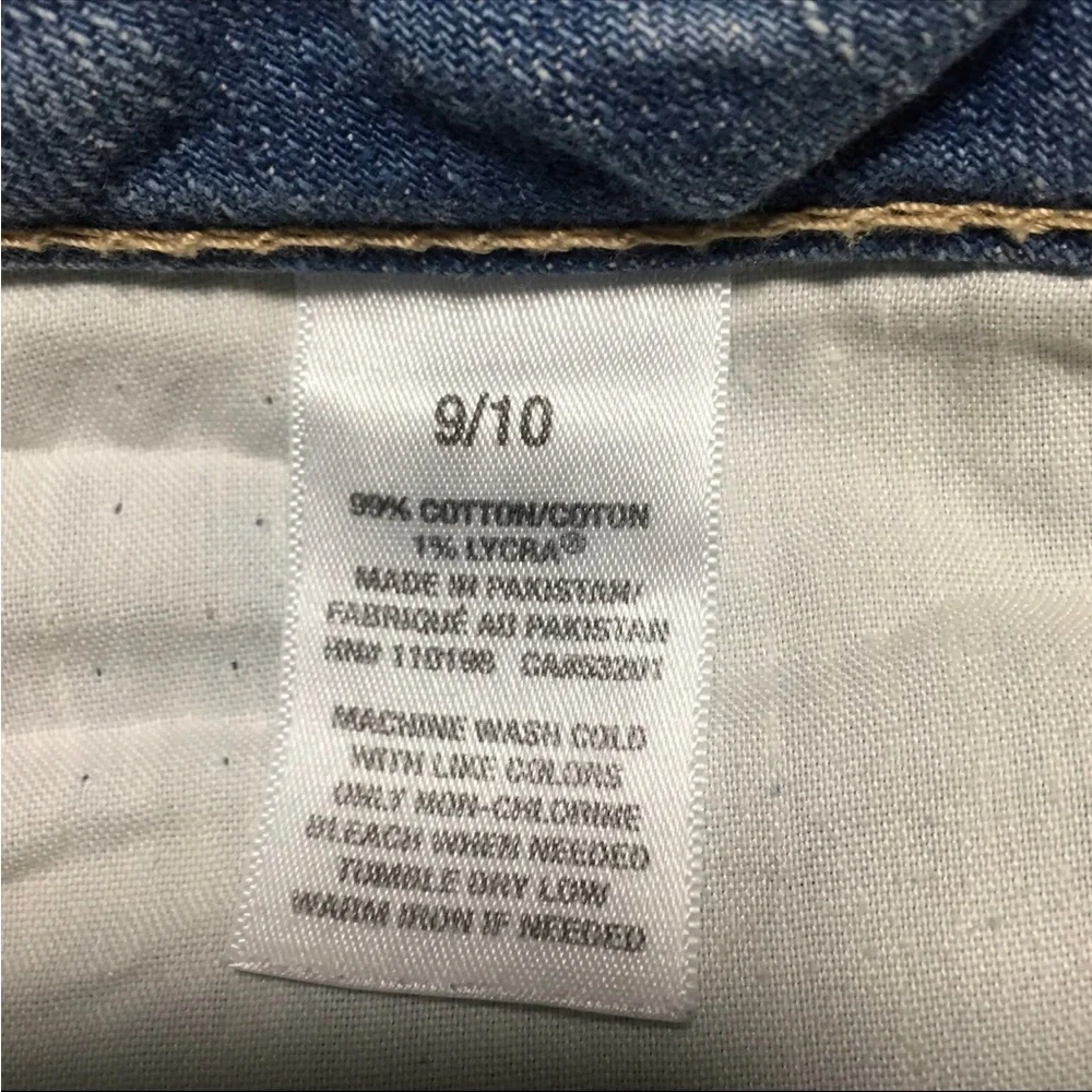 Aeropostale denim jean distressed long cotton shorts Sz 9/10